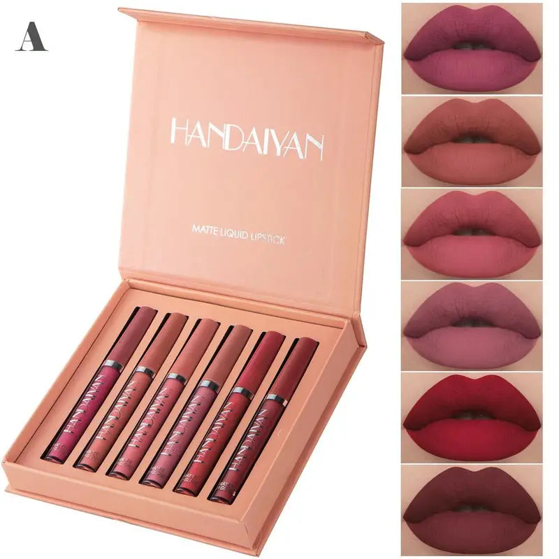 6-Piece Long-Lasting Waterproof matte Finish Lipsticks