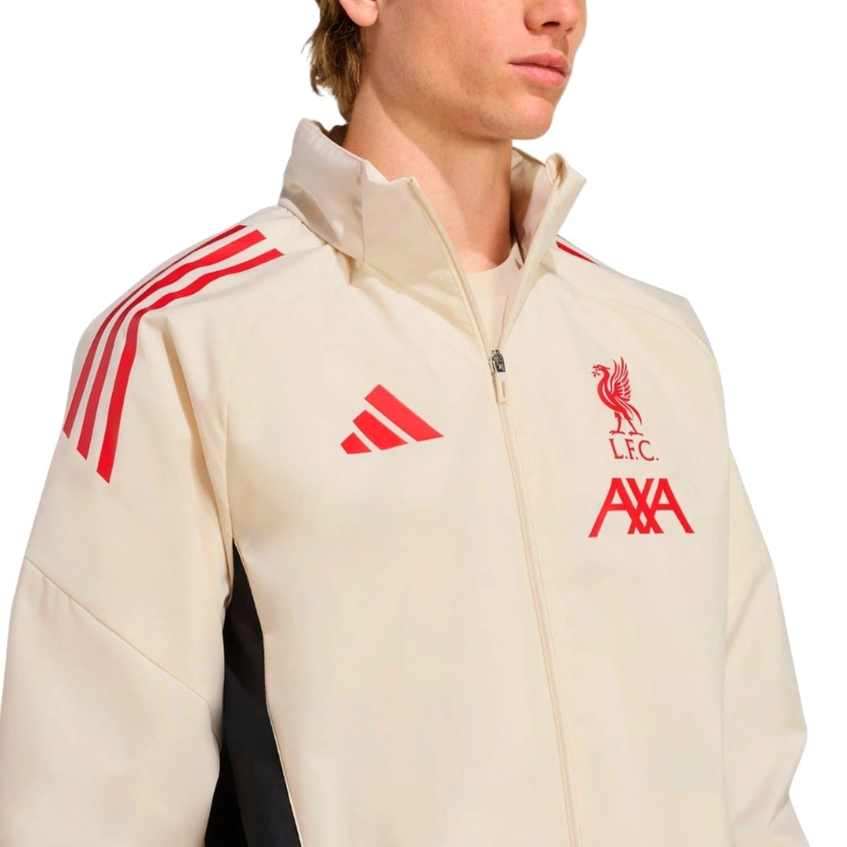 Liverpool FC soccer training rain jacket 2025/26 - Adidas