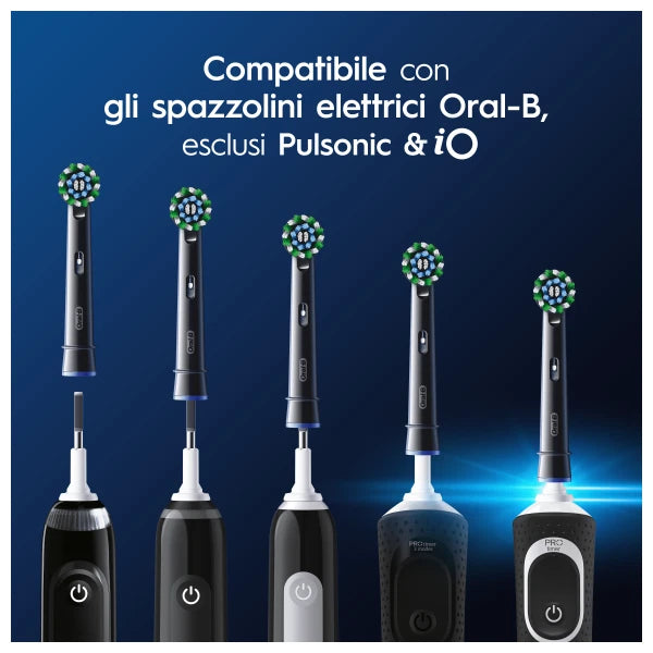 Oral-B Cross Action Nere – Confezione da 8 Testine