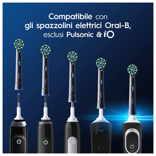 Oral-B Cross Action Nere – Confezione da 8 Testine